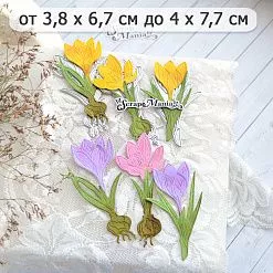Нож "Первоцветы. Крокусы", 4х7,7 см (ScrapMania) Нож "Первоцветы. Крокусы", 4х7,7 см (ScrapMania)