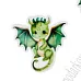 Акриловое украшение "Дракончик зеленый", 3,2х3,2 см