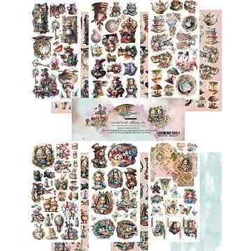 Набор бумаги 15х30 см "Enchanted World. Following Alice. Для вырезания", 6 листов (Alchemy of Art) Набор бумаги 15х30 см "Enchanted World. Following Alice. Для вырезания", 6 листов (Alchemy of Art)