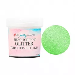 Глиттер "Зелень весенняя", 20 мл (MyHobbyPoint) Глиттер "Зелень весенняя", 20 мл (MyHobbyPoint)