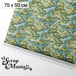 Отрез ткани 75х50 см "Лукоморье. Тридесятое царство" (ScrapMania)
