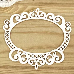 Украшение из чипборда "Рамка 77" (Просто небо)