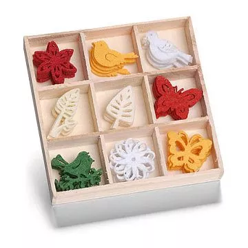 Набор украшений из фетра в коробочке "Флора" (Knorr Prandell)