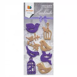 Набор вырубок из фетра 7х16 см "Замки и ключи" (Липляндия)