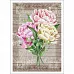 Тканевая карточка мини "Цветочная нежность. Пионы" (ScrapMania)