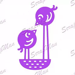 Нож "Птички в гнезде" (Scrapman)