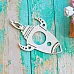 Украшение из чипборда "Летящая ракета" (ScrapКрым)