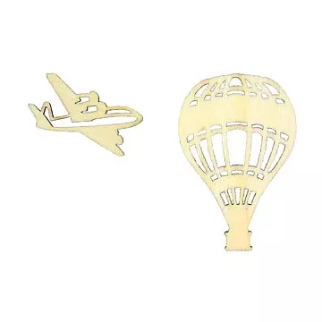 Набор деревянных украшений "Воздушный шар" (ScrapBerry's)