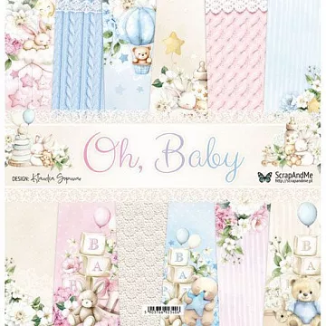 Набор бумаги 30х30 см "Oh, Baby", 6 листов (ScrapAndMe)