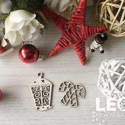 Чипборд "Новогодние предметы", 3,8 см (LeoMammy)