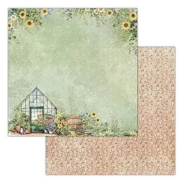 Бумага 20х20 см "Вдали от города 05" (Ромалетта)