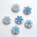 Набор фишек "Снежинки. Синие" (Soul HM)