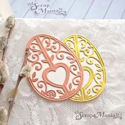 Нож "Пасха. Яичко ажурное 3D", 4,9х6,5 см (ScrapMania)