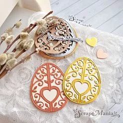 Нож "Пасха. Яичко ажурное 3D", 4,9х6,5 см (ScrapMania)