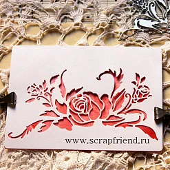 Набор ножей для вырубки "Трафарет. Розы" (Scrapfriend)