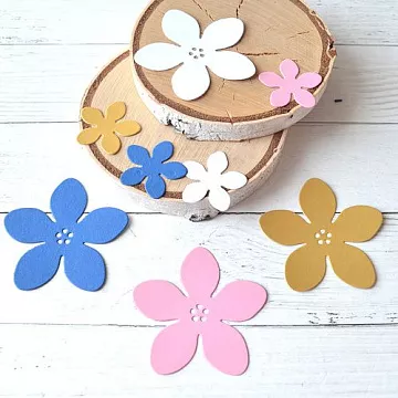 Набор вырубок "Цветы с серединками" (ScrapMania)