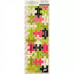 Набор высечек 10х30 см "Joyous. Пазлы" (Authentique) Набор высечек 10х30 см "Joyous. Пазлы" (Authentique)