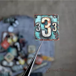 Набор высечек из ткани "Старый архив. Билетики", 34 шт (ScrapMania)