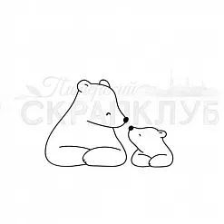 Штамп "Лицом к лицу" (Скрапклуб)