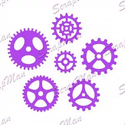 Нож "Шестеренки", 2,8 см (Scrapman) Нож "Шестеренки", 2,8 см (Scrapman)