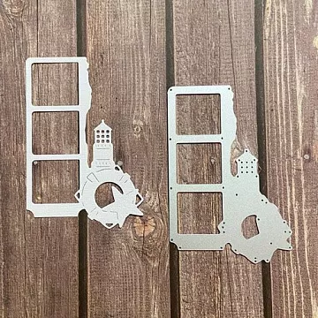 Нож "Рамка с маяком", 7х10,4 см (Scrapman)