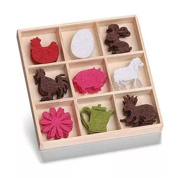 Набор украшений из фетра в коробочке "Домашние животные" (Knorr Prandell)