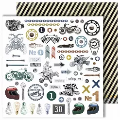 Набор бумаги 20х20 см "Время впечатлений", 12 листов (DreamLight Studio)