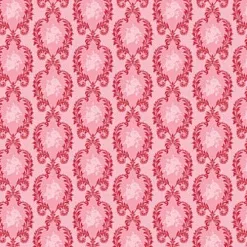 Отрез ткани 50х70 см "Винтажный орнамент, цвет розовый" (Tilda)
