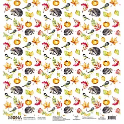 Бумага "Осень. На прогулке" (MonaDesign)