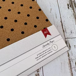 Лист пробковый 30х30 см "Polka dots" (American Crafts)