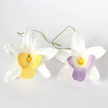 Букет орхидей "Сиреневая и светло-желтая", 2 шт (Craft)