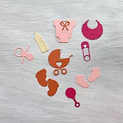 Набор вырубок "Детские штучки. Девочка 3"