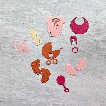 Набор вырубок "Детские штучки. Девочка 3" Набор вырубок "Детские штучки. Девочка 3"