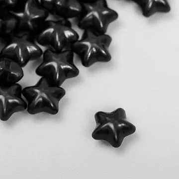 Сургуч в пакете "Звёздочки. Чёрный матовый", 12 шт