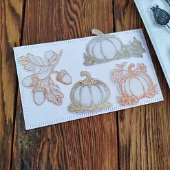 Штамп "Раскрась осень красками", 8,5х5,5 см (AgiArt)