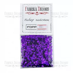 Набор пайеток "Звездочки. Фиолет" (Фабрика Декору)