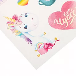 Наклейки с фольгированием 14х24 см "В стране единорогов" (АртУзор)