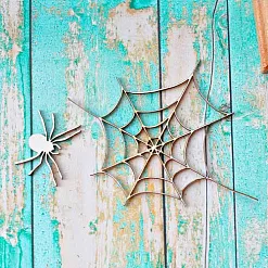 Набор украшений из чипборда "Паутина" (ScrapКрым)