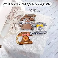 Нож "Сквозь года. Винтажный телефон", 4,5х4,8 см (ScrapMania)