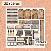 Калька 20х20 см "Старый архив 25", плотность 110 гр/м2 (ScrapMania)