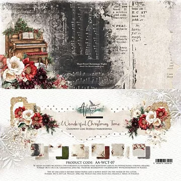 Набор бумаги 30х30 см "Wonderful Christmas Time", 6 листов (Alchemy of Art) Набор бумаги 30х30 см "Wonderful Christmas Time", 6 листов (Alchemy of Art)