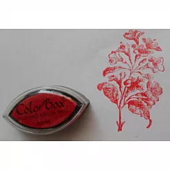 Штемпельная подушечка ColorBox, алая (Scarlet) Штемпельная подушечка ColorBox, алая (Scarlet)