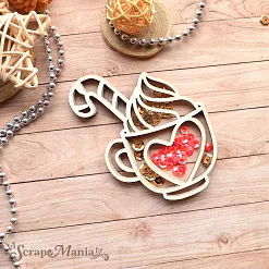 Шейкер "Волшебный снегопад. Чашечка с сердечком. Маленький", 7х8,7 см (ScrapMania) Шейкер "Волшебный снегопад. Чашечка с сердечком. Маленький", 7х8,7 см (ScrapMania)