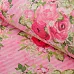 Отрез ткани 48х50 см "Великолепный розарий. Букеты на розовой полосочке" (Артмикс)
