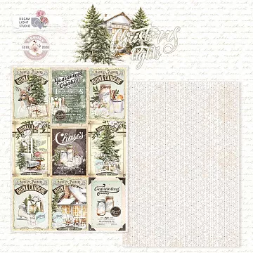 Бумага А5 "Christmas lights. Карточки" (DreamLight Studio)