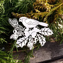 Чипборд "Птичка на ягодках", 7,9х7,7 см (LeoMammy) Чипборд "Птичка на ягодках", 7,9х7,7 см (LeoMammy)