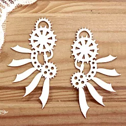 Набор украшений из чипборда "Стим. Крылья 2" (Просто небо)