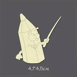 Украшение из чипборда "Карандаш с указкой" (Россия Е)