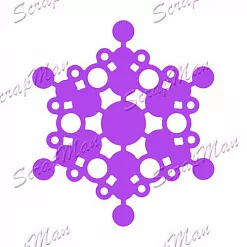 Нож для вырубки "Снежинка 4" (Scrapman)