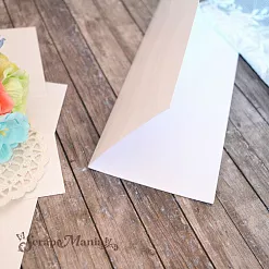 Заготовка для открытки 8,5х22 см из дизайнерской бумаги Constellation Jade Onda